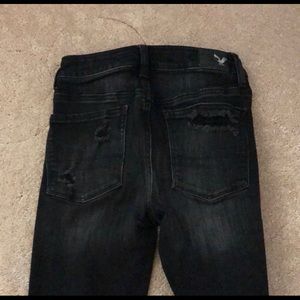 American Eagle ripped jeans high rise size 2